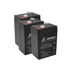 3 Pack - BATTERY 6V 6 VOLT AGM SLA VRLA RECHARGEABLE 4AH 4.5AH 5AH