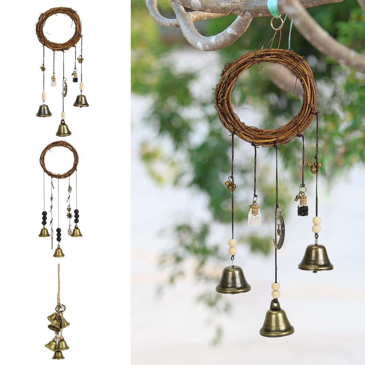 Witch Bell Wind Chime Hanging Witch Bells Protection Door Hangers