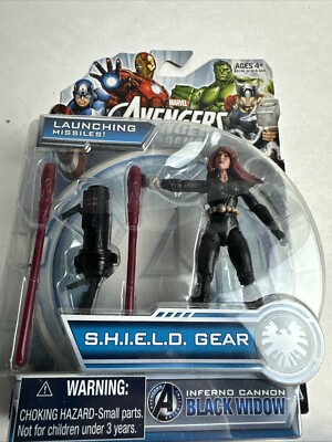 Marvel Avengers Assemble 2013 Inferno Cannon Black Widow S.H.I.E.L.D. Gear Fig