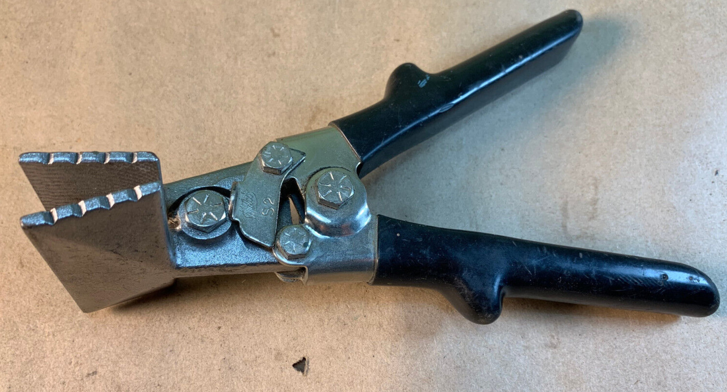 MALCO Seamer S2 Sheet Metal Press HVAC Tin Ducting 3¼" Bender Crimper