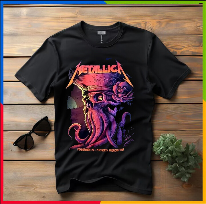 Metallica Foxborough MA Day 2 At Gillette Stadium 2024 M72 World Tour T shirt