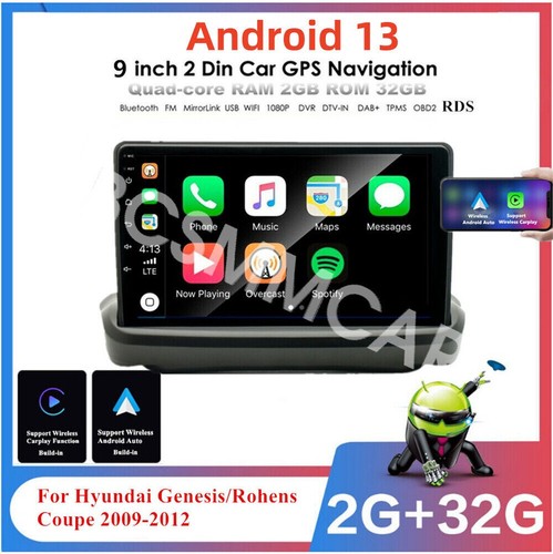 Fit For Hyundai Genesis Coupe 2009-2012 Car Stereo Radio GPS Touch Screen Video - Picture 3 of 24
