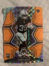 Zamir White   2022 Panini Mosiac Football Rookie Orange Prizm  Card # 334