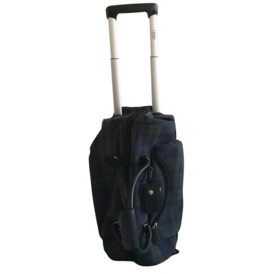 Vintage Ralph Lauren Chaps Rolling Carry On Suitcase Plaid w