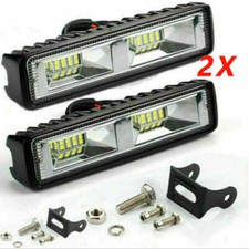 2PCS 48W LED Work Light Bar Flood Spot Lights Driving Lamp Offroad Car SUV 12V