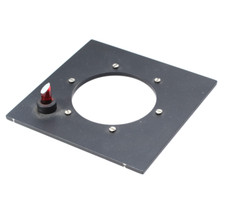 4" ENLARGER LENS BOARD WITH 2" HOLE DRILLED FOR LENS MOUNT RING