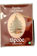 Spode Christmas Tree Ornament - "Happy Holidays" -Mint condition in Original Box