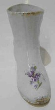 Sch&ouml;ner Porzellan Stiefel aus der Zeit des Historismus 1851-1899 (5)