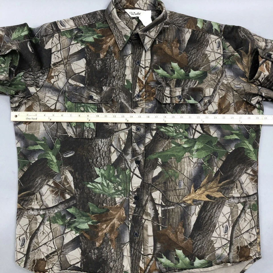 Walls Men’s 2XL RealTree Long Sleeve Button Up Camo Hunting Shirt Pockets 🦌 - Image 3 of 4