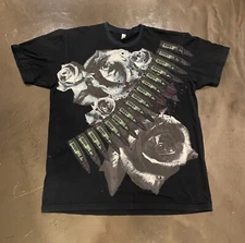 American Apparel Graphic Cotton T Shirt, USA Made Downtown LA, XL Blood Splatter