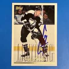 1995/96 Topps #44 Cory Cross Lightning Signed Auto