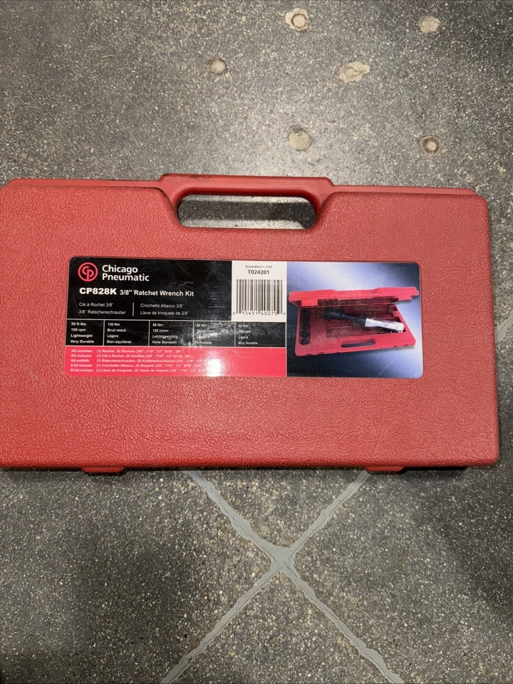 Kit de llaves neumáticas Chicago 3/8 CP828K 50 ft-lbs 150 rpm hechas en Japón Foto 2 de 4