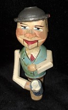 Vintage Hand Carved Wood Mechanical Man Beer Stein Bottle Cork Stopper Brewmania