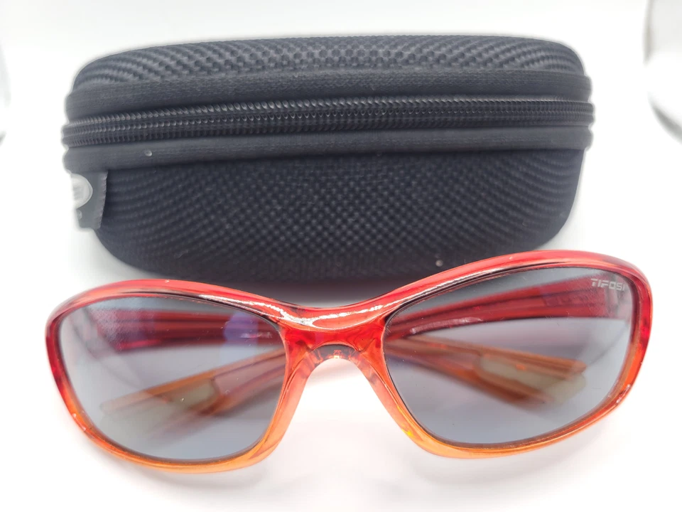 Tifosi Red Sport Wrap-Around Sunglasses for Women with Free Soft Zippered Case - Image 2 of 4