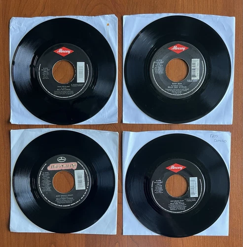 Lot of (4) Billy Ray Cyrus 45 RPM Records - Achy Breaky Heart & More!
