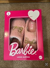 Barbie Ladies Slippers Size Large 8-9 