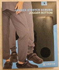 Unisex Stretch Scrubs Jogger Bottom Pants BLACK LG MSRP 38