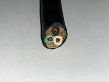 15 FT 16/3 SJOOW SJ SJO SJOW BLACK RUBBER CORD EXTENSION WIRE/CABLE