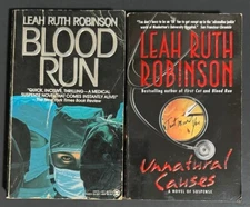 2 Leah Ruth Robinson Books - Unnatural Causes and Blood Run