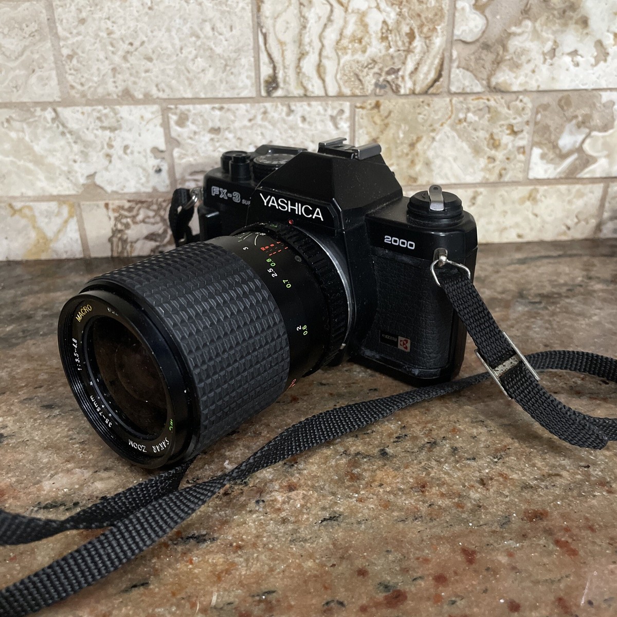 Yashica FX-3 Super 2000 Camera W/ Macro 35-75mm Sakar Zoom Tested