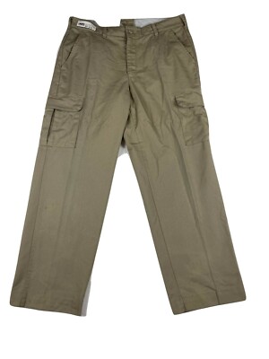 Khaki Cargo Work Pants - Beige / Tan / Brown - Red Kap, Cintas, etc Used Uniform