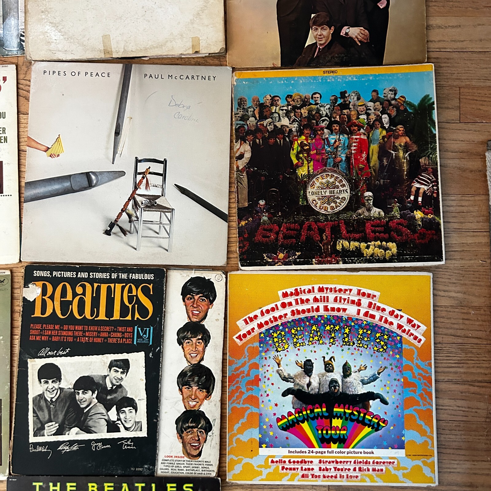 BEATLES lot of 16 LPS amazing titles LOOK awesome titles White