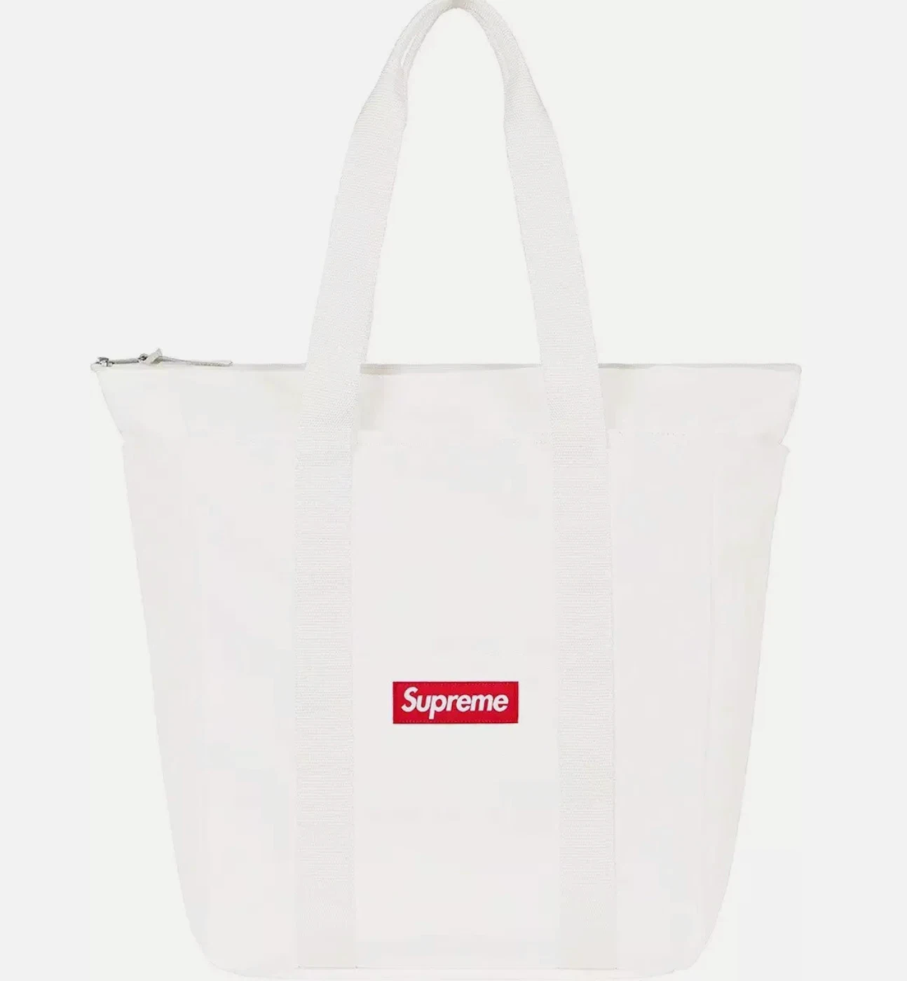 SAC FOURRE TOUT EN TOILE SUPREME NEW YORK NEUF AVEC ÉTIQUETTE / BLANC OS