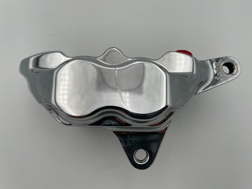 Hawg Halters Inc Harley Davidson Chrome 4 Piston Dual Disc Front Brake Calipers - Picture 20 of 24