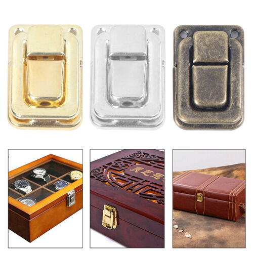 Small Wine Wooden Chest Case Gift Box Toggle Latch Suitcase Lock Hasp Hardwa  ZT - Picture 1 of 14