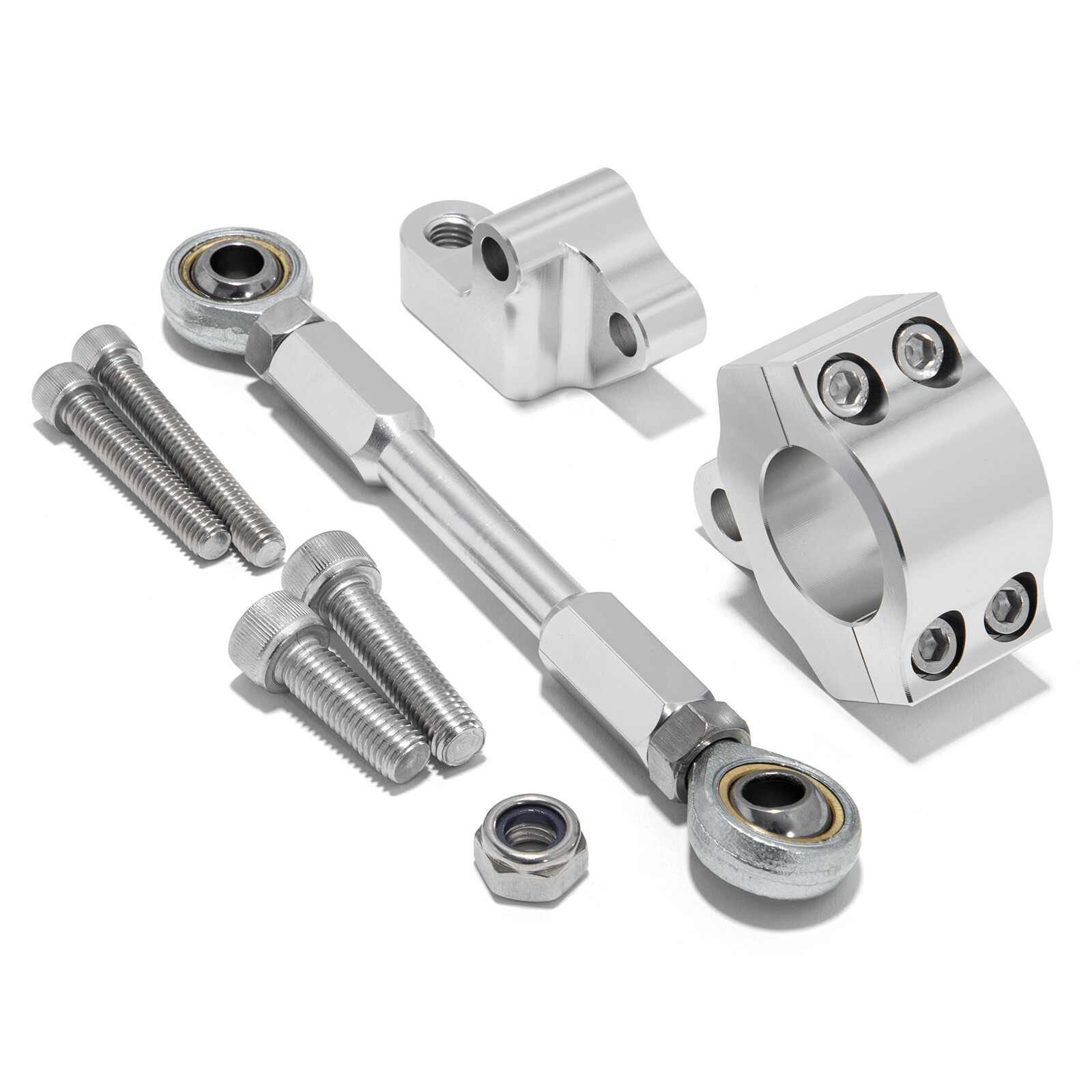 CNC Aluminum Silver Combi Frame Stabilizer kit for Harley Dyna 0617