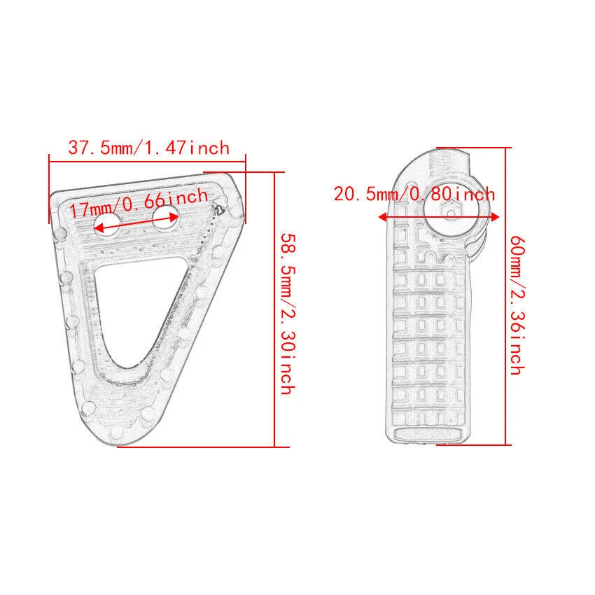 Pedal de palanca de cambios de freno para Husqvarna TE 300 FS 450 FE 250 FX 450 FE 501 FC350 Foto 2 de 4