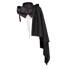 Medieval Armor  Cosplay Uniform Costume Punk Warrior  Cape for Pirate Role