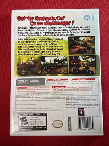 Calvin Tucker's Redneck: Farm Animals Racing Tournament (Nintendo Wii, 2010) CIB - Picture 2 of 4