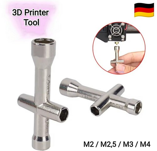 Laser 3D Drucker Düsen Schraubenschlüssel Schraubenmutter M2 M2,5 M3 M4 Tool Rep - Bild 1 von 5