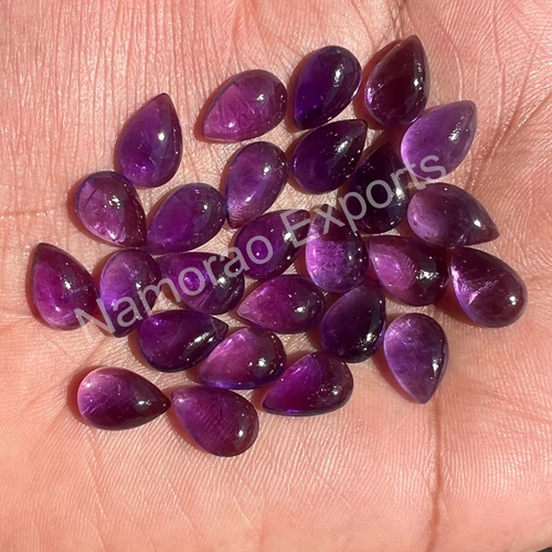 Natural Amethyst Pear 4x6 mm to 15x20 mm Cabochon Loose Gemstone Lot