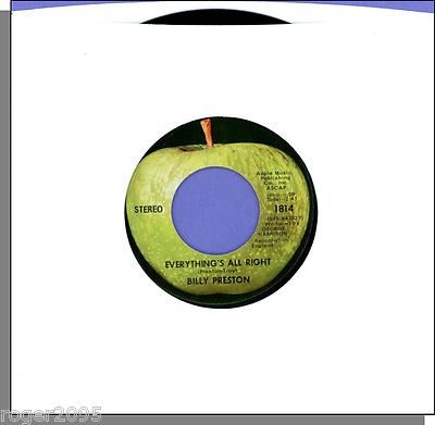 Billy Preston -- Everything's All Right + I Want To Thank You - Apple Single!