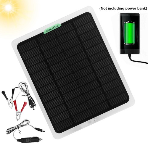 20W Solar Panel 12V Trickle Charge Battery Charger For Maintainer Marine RV Car - Picture 8 of 12