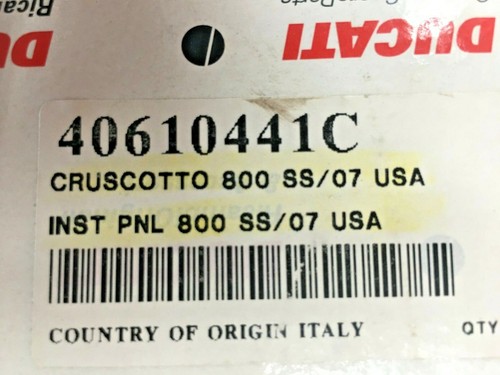 Ducati 800SS 1000SS Supersport 03-06 Dashboard Dash Instrument Panel 40610441C - 第 3/3 張圖片
