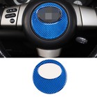 Blue Carbon Fiber Steering Wheel Logo Ring Sticker For Toyota FJ Cruiser 2007-21