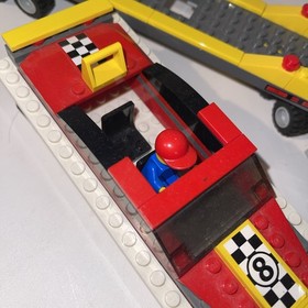 Lego #4643  CITY Power Boat Transporter. Complete. w/Minifigures & Instructions