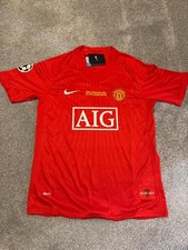 Manchester United Retro 08 UCL Home Shirt Size Large