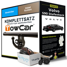Für VOLVO S90 Stufenheck II Typ 234 Anhängerkupplung abn +eSatz 13pol 16- AHK