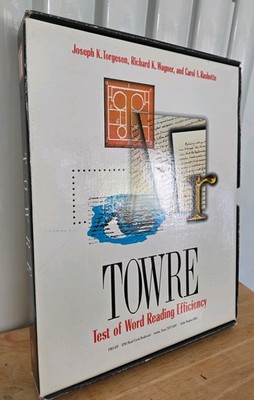 TOWRE Test Of Word Reading Efficiency Testing Kit Torgesen, Warner, Rashotte