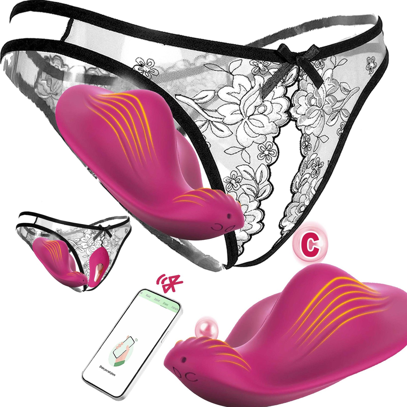 Vibrator Bullet Egg Stimulator Clit Wearable App Control Female Bondage Sex Toys