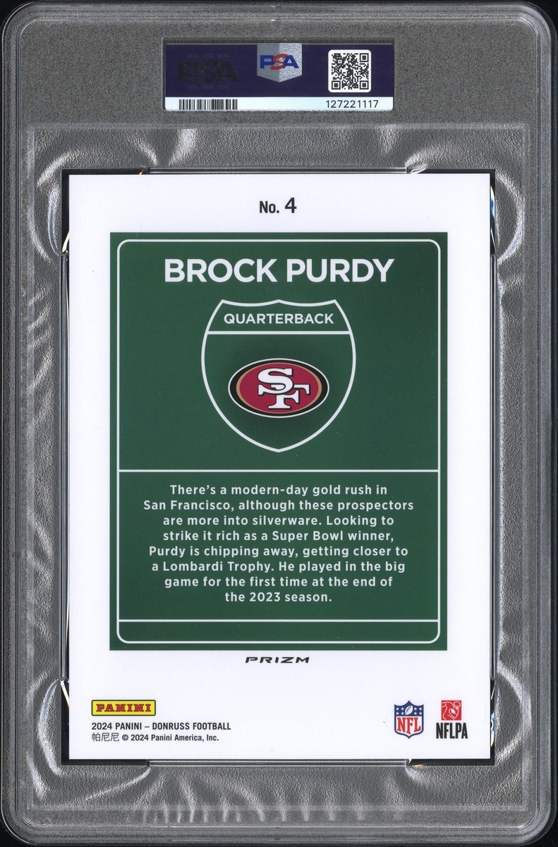 2024 Panini Donruss - Downtown! Brock Purdy #4 Oversized for sale