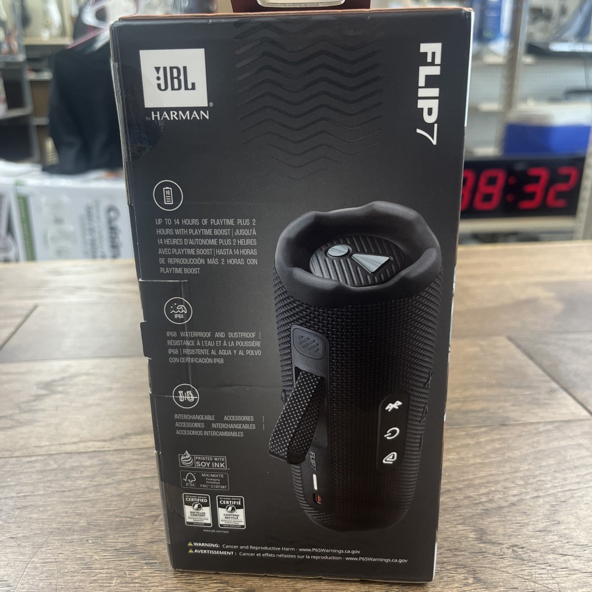 JBL JBLFLIP7BLKAM Flip 7 Bluetooth Speaker - Black | eBay