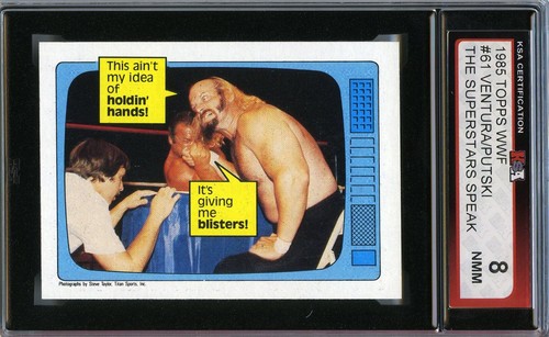 1985 Topps WWF Jesse Ventura, Ivan Putski #61 card