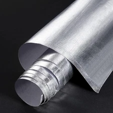 BBTO Heat Reflective Sheet Adhesive Backed Aluminized 48 x 71 Inch, Silver 