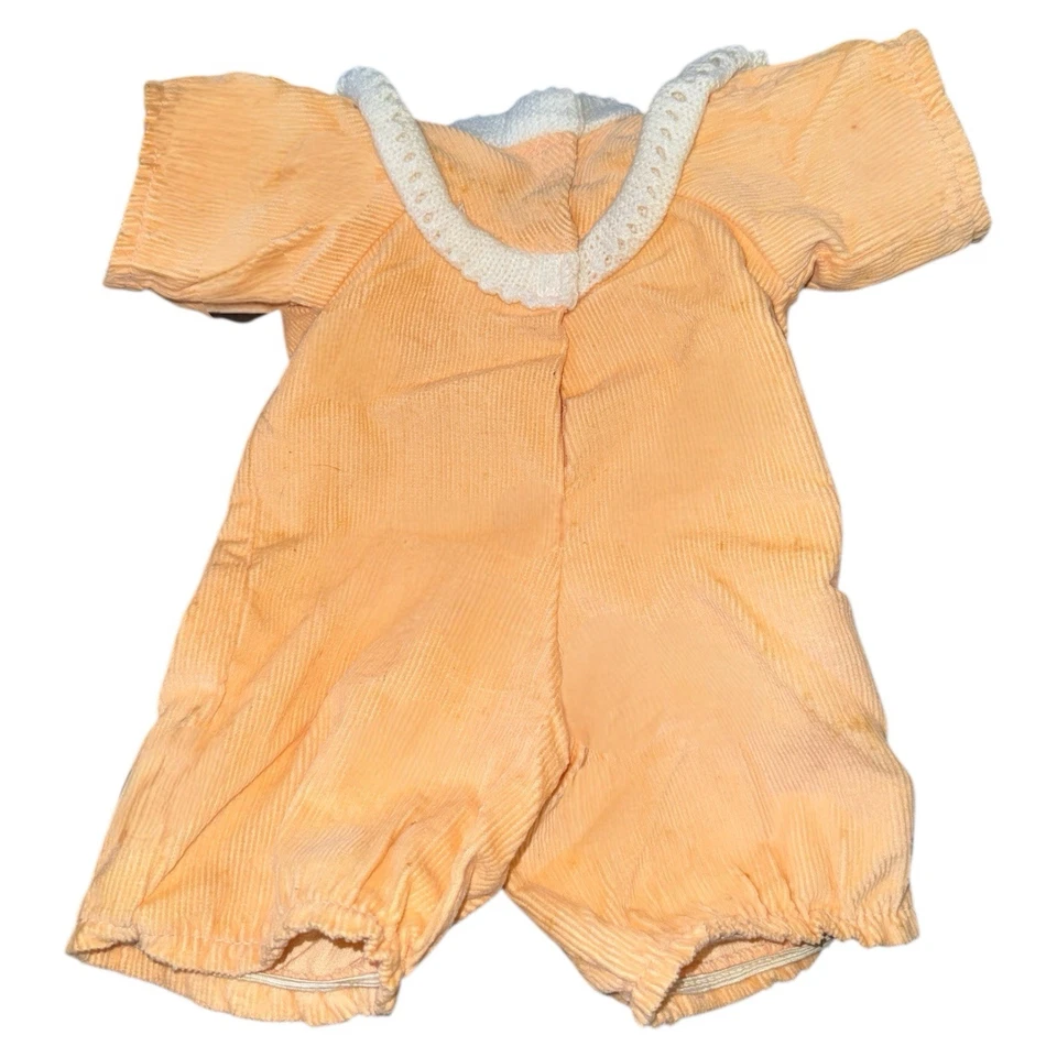 Parche de col melocotón pana jersey y bufanda tejida vintage niña muñeca conjunto CPK Foto 4 de 4