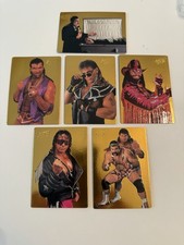 1994 RARE SET of 6* 24KT GOLD Action Packed WWF Wrestling Undertaker Paul Bearer